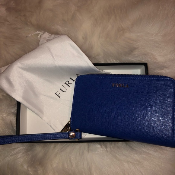 Furla Handbags - Furla Cobalt Blue Wristlet